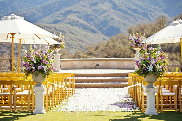 16 Breathtaking Outdoor Ceremony Scenes Project Wedding 