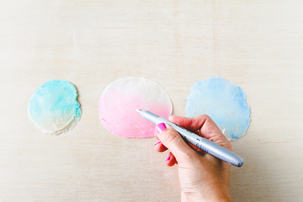 DIY: Ombre Seashell Escort Cards - Project Wedding