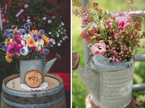 watering can vases